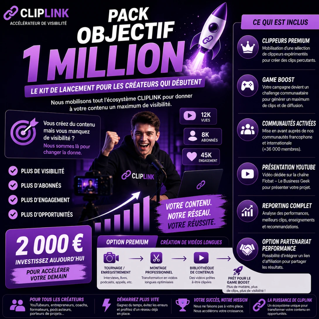 Pack Objectif 1 million